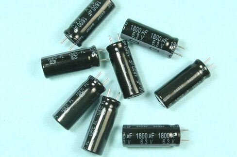 (LB #23) 10pcs متوافق مع Panasonic FL 1800UF 6.3V 105C المكثف الكهربائي الشعاعي اللوحة الأم in Saudi Arabia