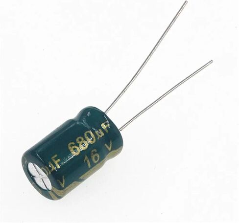 680uF 16V 680MFD 16Volt 8 * 12mm Aluminum Electrolytic Capacitor 680mf16v 680uf16v 16v680mf 16v680uf 50Pcs in Saudi Arabia