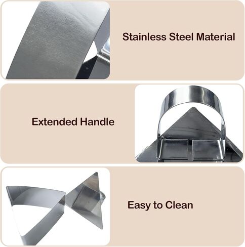 2Pcs Stainless Steel Onigiri Mold Triangle Sushi Maker Sushi Press Mold Japanese Rice Balls in Saudi Arabia