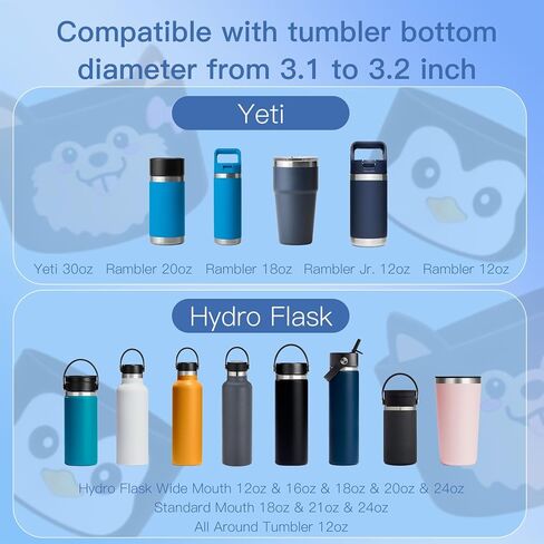 Sevenka Silicone Boot for Stanley 40 30 Oz Quencher Tumbler ، زجاجة مياه الجليد 30/20 أوقية ، كوب أسفل الأكمام 3.1 بوصة القطر in Saudi Arabia
