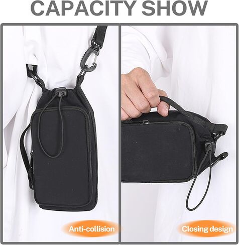 Water Bottle Holder with Phone Pocket for 40/32 oz,Water Bottle Holder/Sleeve with Adjustable Shoulder Strap and Charm. in Saudi Arabia