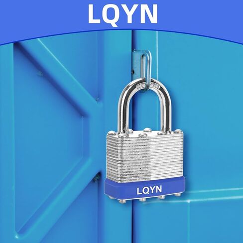 قفلات مع نفس المفتاح ، LQYN 24 PCS قفل مفتاح مغطى (1-9/16 "، 40 مم) ، وأقفال على حد سواء ، القيود العادية ، لخزانة التخزين ، مزلاج HASP ، صندوق الأدوات ، Sheds in Kuwait