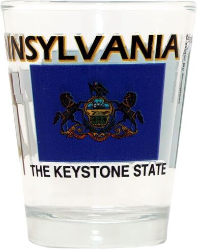 Pennsylvania The Keystone State All-American Collection Shot Glass in Saudi Arabia