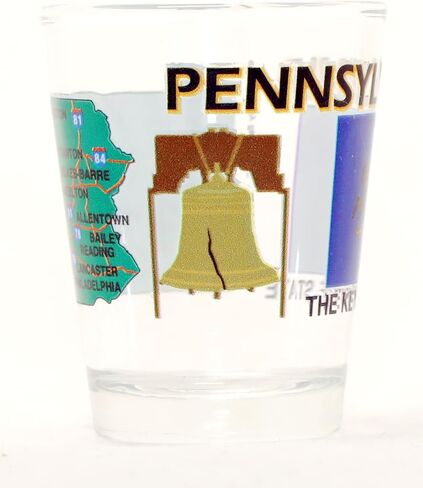 Pennsylvania The Keystone State All-American Collection Shot Glass in Saudi Arabia