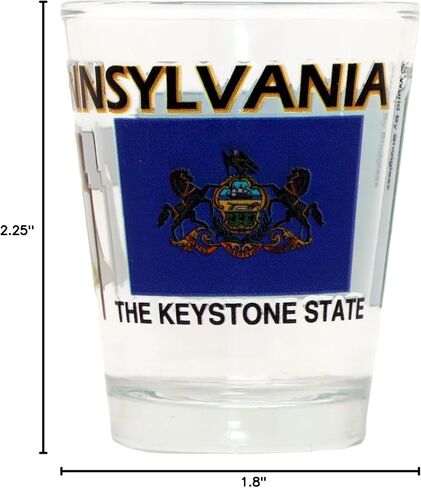 Pennsylvania The Keystone State All-American Collection Shot Glass in Saudi Arabia