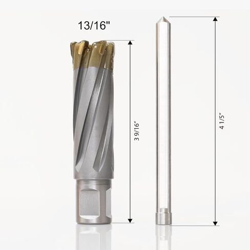 Wind Speed Carbide-Tipped Annular Cutter 13/16" Diameter x 2" Depth with Weldon Shank, High Precision Mag Drill Bit for Magnetic Drill Press, for Hard Material, Stainless Steel, Cast Iron, CT-500 in Saudi Arabia