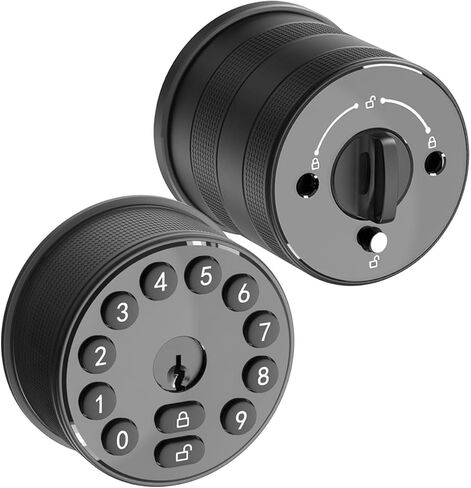 Keyless Entry Door Knob, Electronic Deadbolt Door Lock, Keypad Door Lock with Handle, Digital Code Door Knob, Easy Installation for Bedrooms, Offices and Hotels（Suitable for 1.57-2.16 inch Door） in Kuwait
