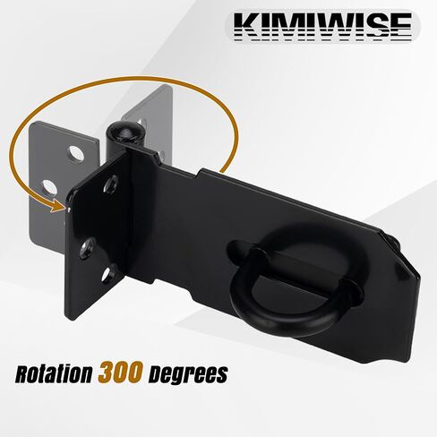 قفل HASP من الفولاذ المقاوم للصدأ 3 بوصة ، وقفل أسود شاق لبوابات السياج والأبواب والخزائن ، وإنهاء السطح المصقول ، وحزمة واحدة in Kuwait