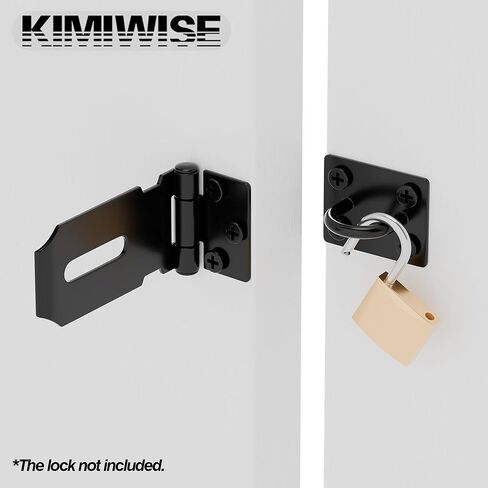 قفل HASP من الفولاذ المقاوم للصدأ 3 بوصة ، وقفل أسود شاق لبوابات السياج والأبواب والخزائن ، وإنهاء السطح المصقول ، وحزمة واحدة in Kuwait