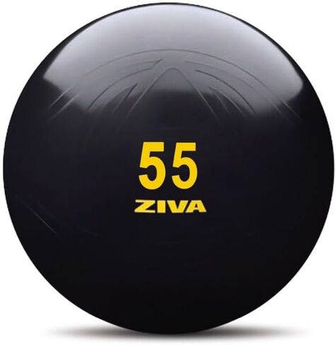 Ziva Anti Burst Core Fitness Exercise Ball - Professional Grade Slip Resistant Yoga Ball for Stability Balance - Includes Hand-Pump - Multiple Sizes Colors, 55-75cm in Saudi Arabia