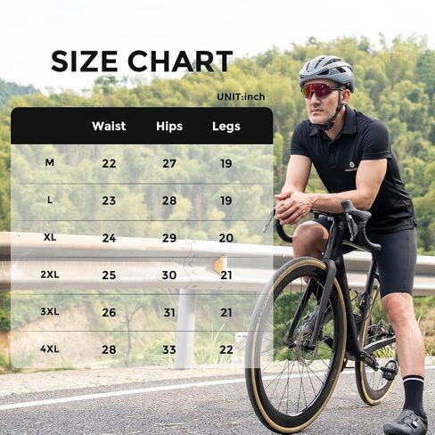 Padded Bike Shorts for Men Cycling Shorts with Side Pockets Mountain Bike Shorts Breathable with Reflective Elements in Saudi Arabia