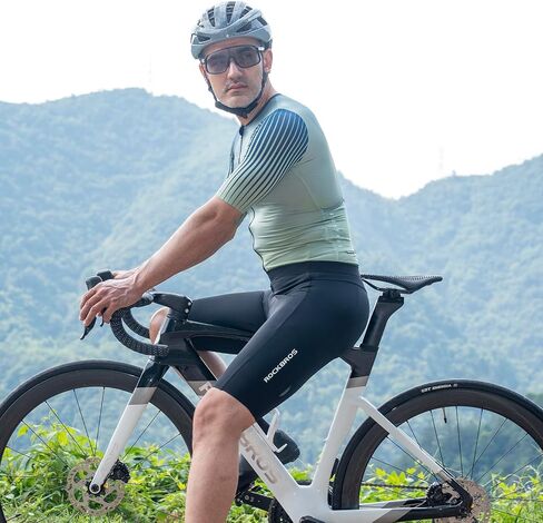 Padded Bike Shorts for Men Cycling Shorts with Side Pockets Mountain Bike Shorts Breathable with Reflective Elements in Saudi Arabia