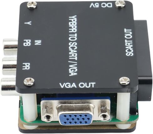 yuv إلى rgbs ypbpr إلى scart ypbpr إلى VGA Component Transcoder Converter Console ، RGBS إلى مكون اختلاف اللون in Saudi Arabia