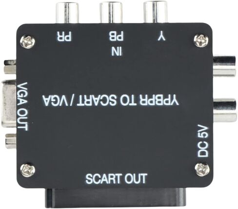 yuv إلى rgbs ypbpr إلى scart ypbpr إلى VGA Component Transcoder Converter Console ، RGBS إلى مكون اختلاف اللون in Saudi Arabia