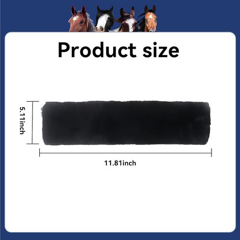 Klmnop 3pcs Fleece Horse Harter Cover ، غطاء الأنف الناعم للخيول للحصان لتقليل فرك الجسور والرسوم in Saudi Arabia