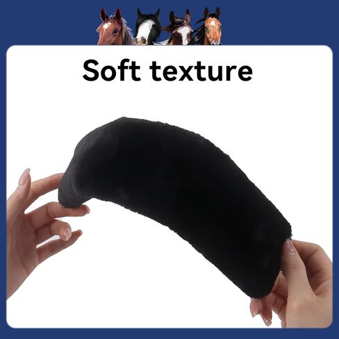 Klmnop 3pcs Fleece Horse Harter Cover ، غطاء الأنف الناعم للخيول للحصان لتقليل فرك الجسور والرسوم in Saudi Arabia