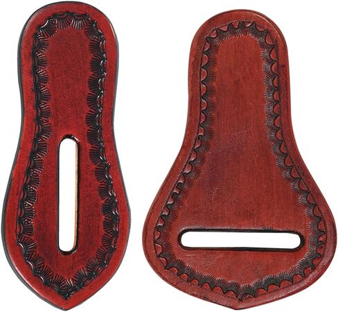 Hilason Western Saddle Repair Leather 1 Latigo Carrier 1 Girth Holder Mahogany in Saudi Arabia