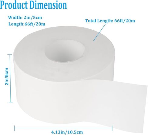 Window Weather Sealing Tape, 2 Inch x 65 FT White Window AC Isolation Waterproof Air Conditioner Seal Tape Can Keep Out Cold Air Rain Wind Dust Smog, No Residue in Kuwait