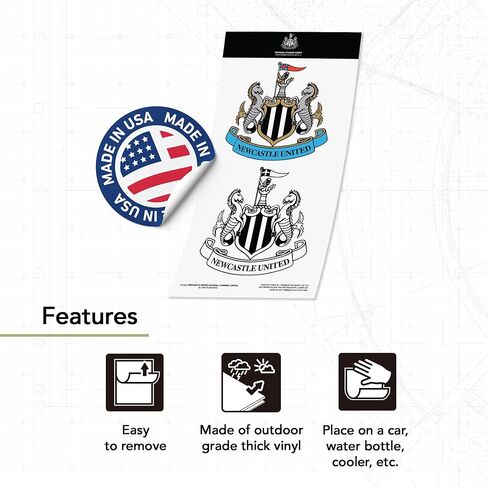 Desert Cactus Newcastle United FC Sticker Decal Vinyl NUFC Magpies English Football Soccer Bottop Botto Scrapbook (Type 4 Inch A) in Kuwait
