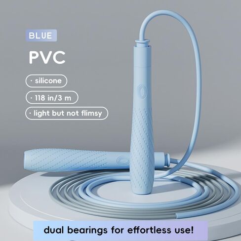 Jump Rope with silicone handle,Tangle-Free Jump Rope with Dual Bearing System,Ultra-Smooth for Fitness & Training in Kuwait