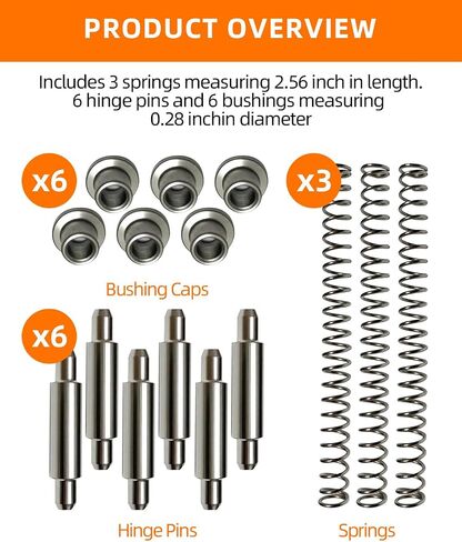 4 حزمة K 5131 طقم إصلاح دبوس باب العاصفة ، 8 PCS دبابيس مفصلات من الفولاذ المقاوم للصدأ لقطع الغيار بديل باب العاصفة ， مجموعة إصلاح باب الشاشة لـ Croft ، Andersen ، Emco Storm Doors in Kuwait