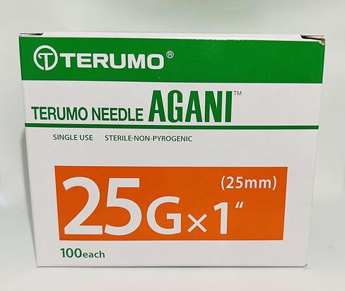 Terumo RS 25G x 1 inch (25 mm) 100 Each/Box Again Needles in Kuwait