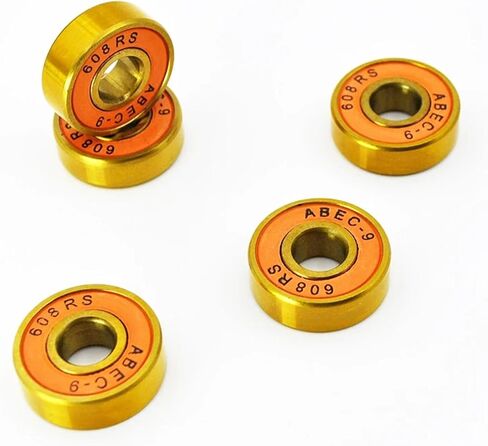 608 2RS Hybrid Black Ceramic Ball Bearing 8 * 22 * ​​7mm Roller Skate Skateboard 8pcs in Saudi Arabia
