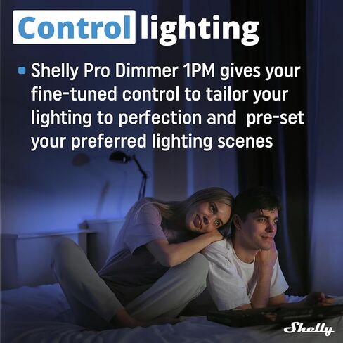 Shelly Pro Dimmer 2pm | Wi-Fi & LAN 2-channel dimmer مع Power Metering | أتمتة المنزل | بوابة البلوتوث | DIN Rail | متوافق مع Alexa و Google Home | أضواء قابلة للاعتزال in Kuwait