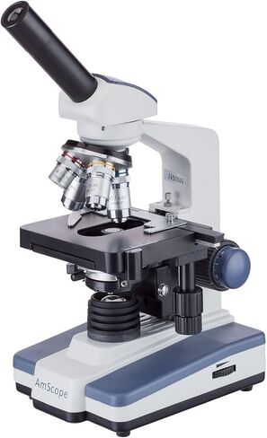 AmScope M620C-SP14-CLS-50P100S 40X-2500X LED Digital Monocular Compound Microscope with Extensive Slide Preparation Kit in Saudi Arabia