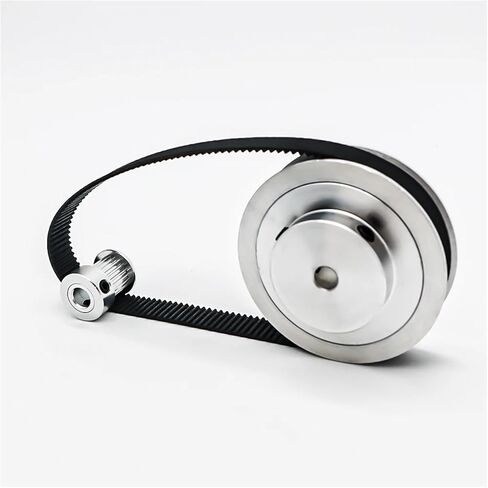 150T 15T Pulley Belt Set HTD 3M Timing Belt Pulley Kit Width 10mm 3M 150Teeth 15Teeth Reduction 10:1 HTD3M Synchronous Wheel Set(150T-12mm,Belt-L 639mm,15T-6mm) in Kuwait