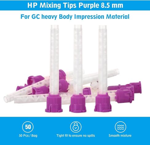 نصائح خلط الأسنان الانطباع HP TIPS Teal 6.5mm (1: 1) 50pcs/bage in Kuwait