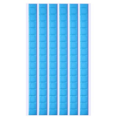 Adhesive Poster Sticky Tack Putty, Reusable Removable Mounting Putty, 132PCS, for Displaying Pictures, Posters, Nail Art, Party Decorations(Blue) in Kuwait