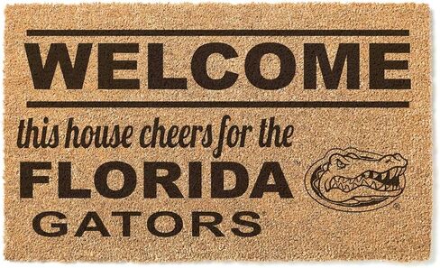 KH Sports Fan Florida Gators مرحبًا بكم ، 18 × 30 بوصة ، Gators Outdoor Rug ؛ عرض روح فريقك مع هذا الفريدة من نوعها في فلوريدا غتورس in Kuwait