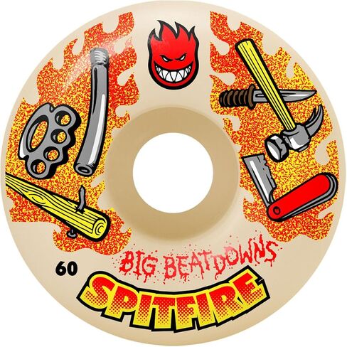 Spitfire Skateboard Wheels 60mm F4 99A Big Beatdowns Classics Natural in Saudi Arabia