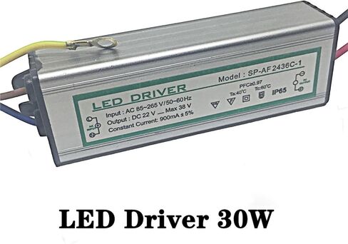 LED Driver 30W Lighting Transformer Power Supply Input Voltage AC85-265V Output DC 22-38V Constant Current 900ma Aluminum in Saudi Arabia