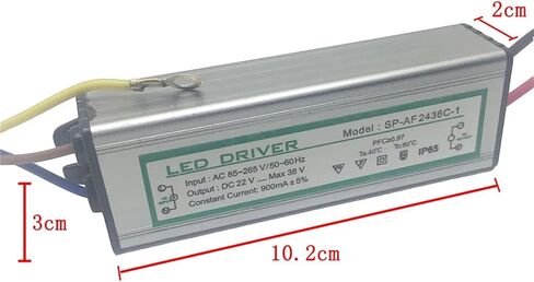 LED Driver 30W Lighting Transformer Power Supply Input Voltage AC85-265V Output DC 22-38V Constant Current 900ma Aluminum in Saudi Arabia