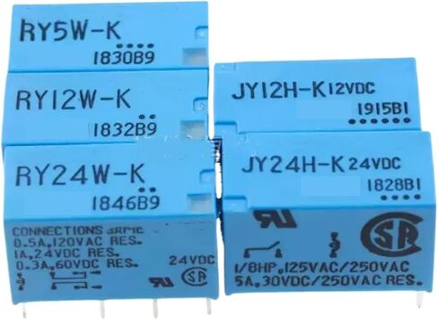 10pcs/lot RY5W-K 5VDC RY12W-K 12VDC RY24W-K 24VDC 8PIN 1A Signal RelayJY5H-K JY12H-K JY24H-K 4PIN(RY5W-K 8PIN) in Saudi Arabia