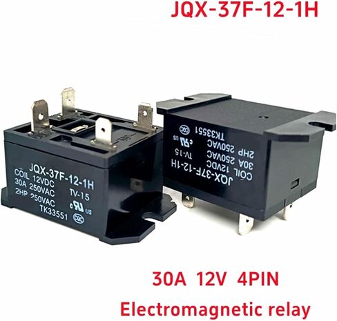 1-5PCS/Lot HF37F JQX-37F-12-1H 30A 12V 4-pin One Group Normally Open Air Conditioning Relay(1pcs-JQX-37F-12-1H) in Saudi Arabia