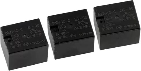 10PCS Send for Free 833H-1C-C 5VDC 9VDC 12VD 24VDC 7A Relay 5PIN 833H-1A-C 5VDC 12VDC 24VDC(833H-1C-C-12VDC) in Saudi Arabia