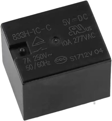 10PCS Send for Free 833H-1C-C 5VDC 9VDC 12VD 24VDC 7A Relay 5PIN 833H-1A-C 5VDC 12VDC 24VDC(833H-1C-C-12VDC) in Saudi Arabia
