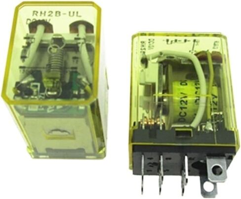 RELAY RH2B-UL-DC12V RH2B-UL DC12V 12VDC 12V 10A 240VAC 8PIN (2pcs) in Saudi Arabia