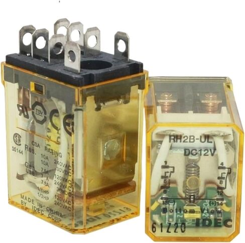 RELAY RH2B-UL-DC12V RH2B-UL DC12V 12VDC 12V 10A 240VAC 8PIN (2pcs) in Saudi Arabia