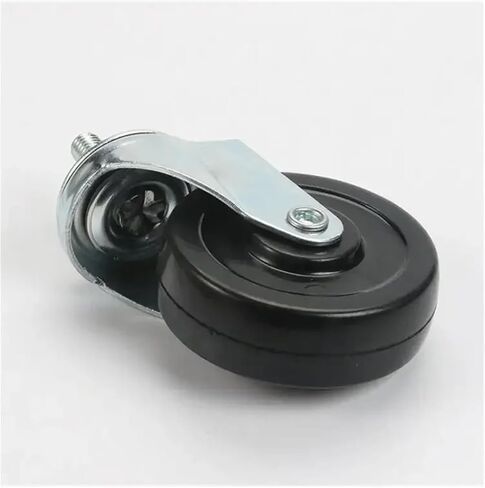 4Pcs 3 Inch Rubber Wheel M8/M10/M12 Universal Silent Caster(M8-15mm) in Saudi Arabia