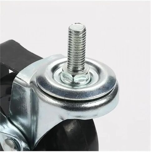 4Pcs 3 Inch Rubber Wheel M8/M10/M12 Universal Silent Caster(M8-15mm) in Saudi Arabia