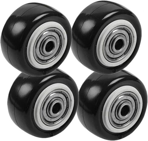 4Pcs 2 Inch Gold Diamond Single Wheel with Double Bearing Sleeve Black Furniture Caster in Saudi Arabia