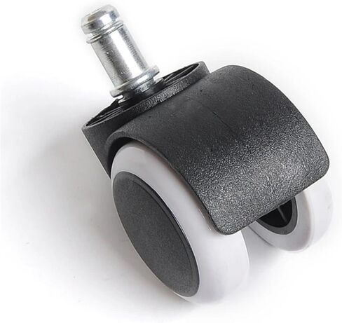 5pcs 10mm/11mm 2 بوصة circlip/screw pu كرسي مكتب كبير العجلة العالمية العجلة الصامتة (circlip-black-11mm) in Saudi Arabia