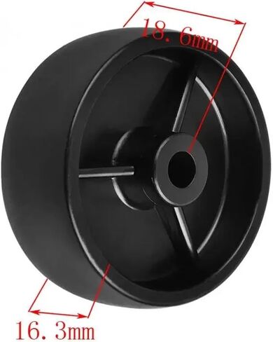 4Pcs Casters 1.5 Inch Black Pp Single Wheel Light Plastic Smooth Piece Diameter 40mm Furniture in Saudi Arabia