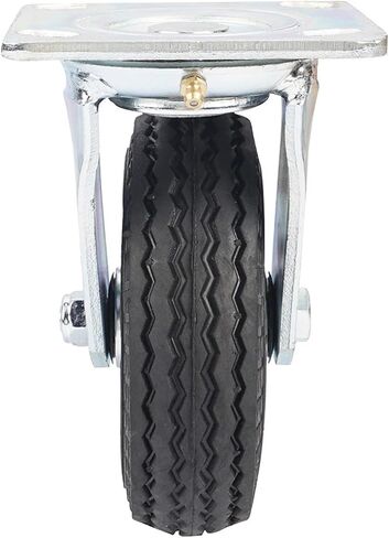 1Pcs 6 Inch Galvanized Inflatable Rubber Universal Wheel Wear-Resistant Car Luggage Cart Caster in Saudi Arabia