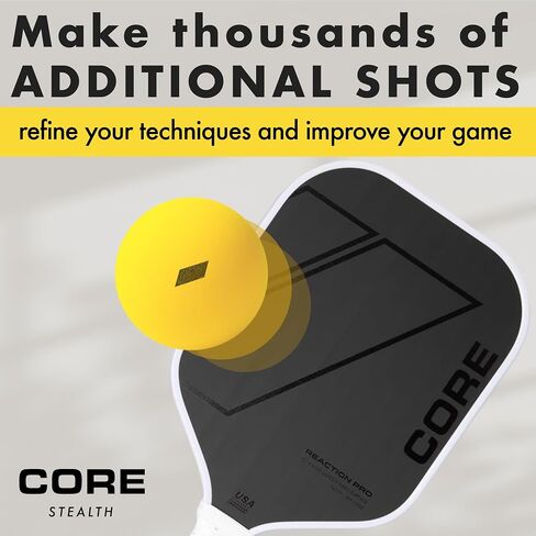 CORE Stealth Quiet Pickleball Balls - Foam Pickleball Balls for Indoor & Outdoor Play - Noise Reducing & High Performance - HOA Approved (Set of 3) in Saudi Arabia