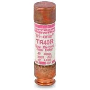 Ferraz Shamwut/Mersen TR-40R, 40 Amp 250V Fusetron Dual Element Time-Delay Current Limiting Class RK5 Fuse, UL Listed in Saudi Arabia